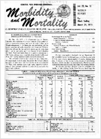 Morbidity and Mortality Weekly Report Vol 22 No 12 week ending March 24 1973
