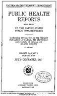 Public Health Reports  volume 52 part 2 numbers 2753 JulyDecember 1937  index