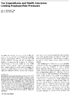 Tax Expenditures And Health Insurance Limiting EmployerPaid Premiums