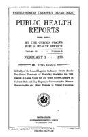 Public Health Reports  v 48 no 5  cover