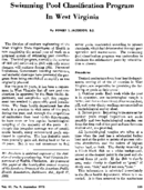 Swimming pool classification program in West Virginia