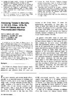 Assessing trends in mortality in 121 US cities 197079 from all causes and from pneumonia and influenza