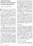 A Baseline Survey Of Pennsylvania Sanitarians And Their Backgrounds