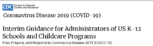 Interim Guidance for Administrators of US K12 Schools and Childcare Programs Plan Prepare and Respond to Coronavirus Disease 2019 COVID19 March 12 2020