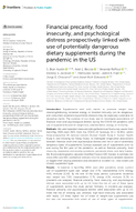 Financial Precarity Food Insecurity and Psychological Distress Prospectively Linked with Use of Potentially Dangerous Dietary Supplements During the Pandemic in the US