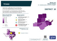 TX Congressional District 25 Stroke and Stroke Centers Map 118th Congress