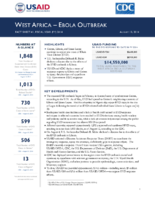West Africa  Ebola Outbreak Fact Sheet 1 Fiscal Year FY 2014