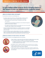 Lo que debes saber acerca de la viruela smica o del mono si eres un adolescente o adulto joven