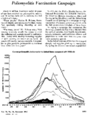 Poliomyelitis vaccination campaign