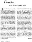Perspectives in the practice of public health
