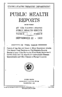 Public Health Reports  v 48 no 38  cover