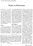 Report on barbiturates