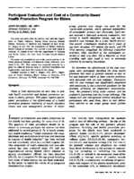 Participant evaluation and cost of a communitybased health promotion program for elders