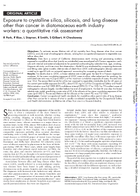 Exposure to Crystalline Silica Silicosis and Lung Disease Other Than Cancer in Diatomaceous Earth Industry Workers A Quantitative Risk Assessment