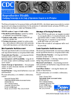 Reproductive Health Developing Partnerships in the Study of Reproductive Hazards in the Workplace