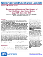 Comparison of Parent and Teen Reports of Teen Healthcare Use United States July 2021December 2023