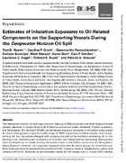 Estimates of Inhalation Exposures to OilRelated Components on the Supporting Vessels During the Deepwater Horizon Oil Spill