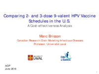 Comparing 2and 3dose 9valent HPV vaccine schedules in the USA  costeffectiveness analysis