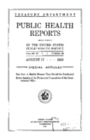 Public Health Reports  v 43 no 33  cover