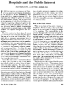 Hospitals and the public interest