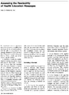 Assessing the readability of health education messages