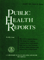 Public Health Reports  v 78  no 1  cover