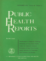 Public Health Reports  v 69 no 11  cover