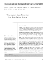 Tuberculosis case detection in a state prison system