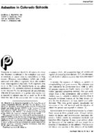 Asbestos in Colorado Schools