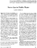 Nerve gas in public water