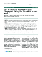 Cost of Community Integrated Prevention Campaign for Malaria HIV and Diarrhea in Rural Kenya