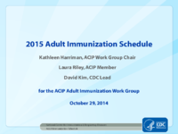 2015 adult immunization schedule