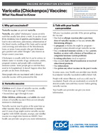 Varicella Chickenpox Vaccine What You Need to Know 2025