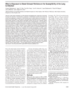 Effect of Exposure to Diesel Exhaust Particles on the Suspectibility of the Lung to Infection