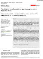 Prevalence of Workplace Violence Against Young Workers in the United States