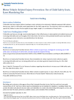 Motor VehicleRelated Injury Prevention Use of Child Safety Seats Laws Mandating Use
