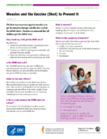 Measles and the Vaccine Shot to Prevent It