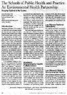 The schools of public health and practice an environmental health partnership bringing students to the science