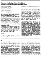 Measuring the quality of life of the elderly in health promotion intervention clinical trials