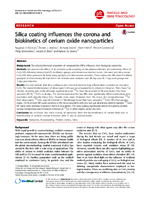 Silica Coating Influences the Corona and Biokinetics of Cerium Oxide Nanoparticles