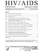 HIVAIDS surveillance report  US AIDS cases reported through September 1992