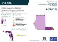 FL Congressional District 25 Stroke and Stroke Centers Map 119th Congress