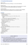 Occupational Risk Assessment