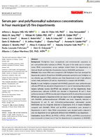 Serum per and polyfluoroalkyl substance concentrations in four municipal US fire departments