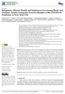 Religiosity Mental Health and Substance Use Among Black and Hispanic Adults During the First Six Months of the COVID19 Pandemic in New York City