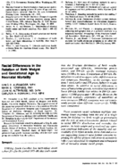 Racial differences in the relation of birth weight and gestational age to neonatal mortality