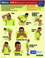 Ebola CARE Kit Symptom Card and Log 201411
