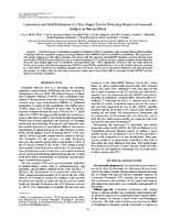 Laboratory and Field Evaluation of a New Rapid Test for Detecting Wuchereria bancrofti Antigen in Human Blood