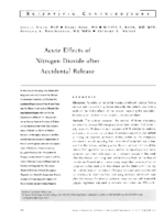 Acute effects of nitrogen dioxide after accidental release