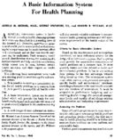 A basic information system for health planning